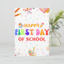 Retour À L'École Vibes Joyeux Premier Jour D'École