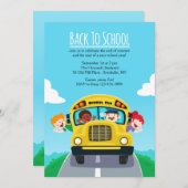 Invitation Retour À L'Invitation À L'École (Devant / Derrière)