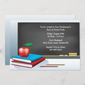 Invitation Retour à l'invitation à l'école (Devant / Derrière)