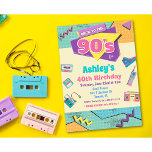 Invitation Retour à l'invitation d'anniversaire des années 90<br><div class="desc">fête d'anniversaire des années 90, fête de grunge des années 90, rétro, musique, cassette, invitation d'anniversaire des années 90, invitation d'anniversaire des années 90, thème des années 90, thème des années 90, invitation des années 90, fête d'anniversaire des années 90, invitation d'anniversaire des années 90, invitation à thème des années...</div>