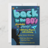 Invitation Retour à l'invitation de la fête d'anniversaire de (Devant)