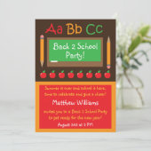 Invitation Retour à l'invitation de la fête scolaire (Debout devant)