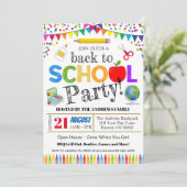 Invitation Retour à l'invitation de la fête scolaire (Debout devant)
