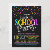 Invitation Retour à l'invitation de la fête scolaire (Devant)