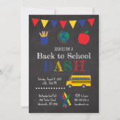 Invitation Retour à l'invitation de la fête scolaire (Devant)