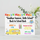 Invitation Retour à l'invitation de la fête scolaire (Debout devant)