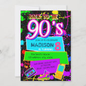 Invitation Retour à l'invitation des années 90 (Devant)