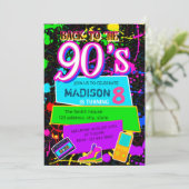 Invitation Retour à l'invitation des années 90 (Debout devant)