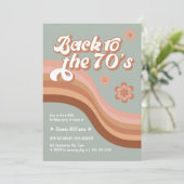 Invitation Retour aux années 70 Super Rétro N'importe quel âg (Debout devant)