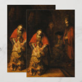 Invitation Retour du fils prodigue par Rembrandt van Rijn (Devant / Derrière)