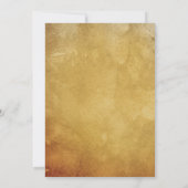 Invitation Retour En 30 Talons D'Or Floral Chic Anniversaire (Dos)