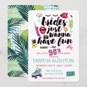 Invitation Retour en arrière sur un mariage des années 90