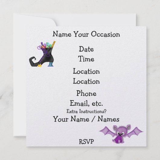 Invitation Retour Halloween - SRF (Dos)