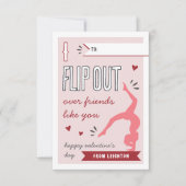 Invitation Retourner Gymnastique Classroom Valentine's Day Ca (Devant)