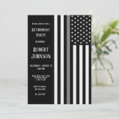 Invitation Retrait de la ligne gris mince (Debout devant)