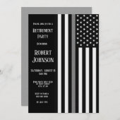 Invitation Retrait de la ligne gris mince (Devant / Derrière)