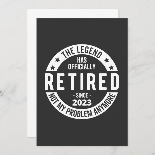 Invitation retraité 2023 (Devant / Derrière)