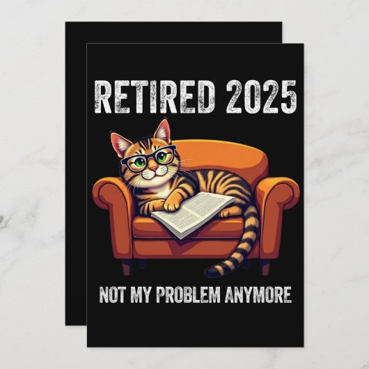 Invitation Retraite 2025 Retraite 2025 Pas mon problème (Devant / Derrière)