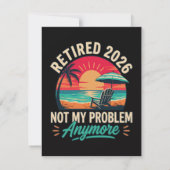 Invitation Retraité 2026 Plus Mon Problème (Dos)