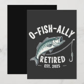 Invitation Retraité à la retraite à l'est 2025 Fisher Papa Re (Devant / Derrière)