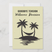 Invitation Retraite Adieu Tension Palm Tree Hammock (Devant)