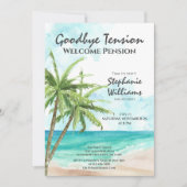 Invitation Retraite Adieu Tension Summer Beach Party (Devant)