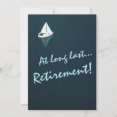 Invitation Retraite - Bateau à voile sur eaux tranquilles - (Devant)