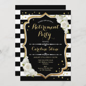 Invitation Retraite - Blancs noirs (Devant / Derrière)
