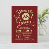 Invitation Retraite - Burgundy Maroon Gold (Debout devant)