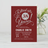 Invitation Retraite - Burgundy Maroon Silver (Debout devant)