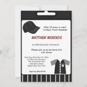 Invitation Retraite de baseball (Devant)