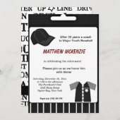 Invitation Retraite de baseball (Devant / Derrière)