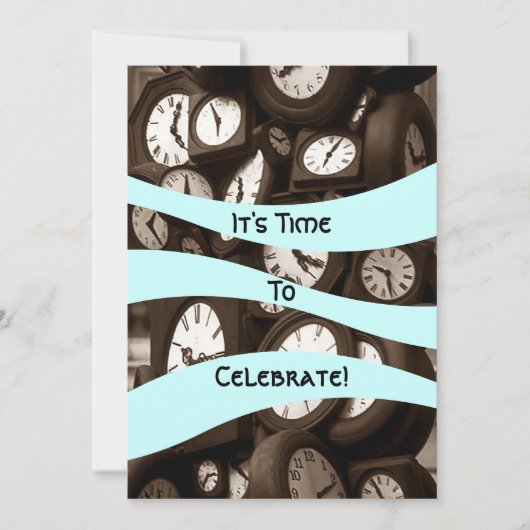 Invitation Retraite de centre serveur il est temps de party (Devant)