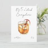 Invitation Retraite de cocktail et canapés (Debout devant)