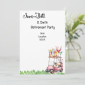 Invitation Retraite de golf pour femme golfeuse (Debout devant)