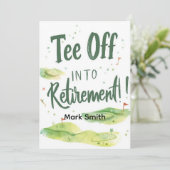 Invitation RETRAITE DE GOLF Retire, Relax & ParTee pour golfe (Debout devant)