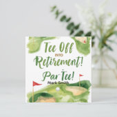 Invitation RETRAITE DE GOLF Tee off ParTee pour golfeur (Debout devant)