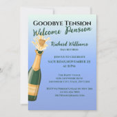 Invitation Retraite de la fête Goodbye Tension Champagne (Devant)