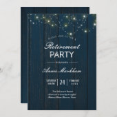 Invitation Retraite de la Marine Blue Barn Board (Devant / Derrière)