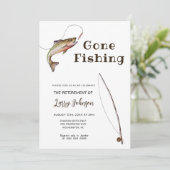 Invitation Retraité de la pêche Retraite (Debout devant)