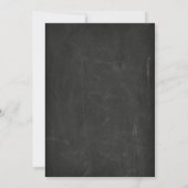 Invitation Retraite de l'enseignant d'école de tableau craie  (Dos)