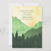 Invitation Retraite de l'équipe d'entreprise avec les montagn (Dos)