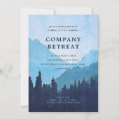 Invitation Retraite de l'équipe d'entreprise avec les montagn (Devant)
