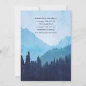 Invitation Retraite de l'équipe d'entreprise avec les montagn (Dos)