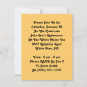 Invitation Retraite de l'invitation de la partie du Snapper S (Dos)