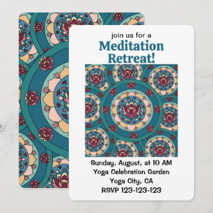 Invitation Retraite de méditation de la fleur de lotus Mandal