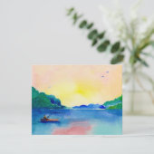 Invitation Retraite de pêche de lac dans l'invitation (Debout devant)