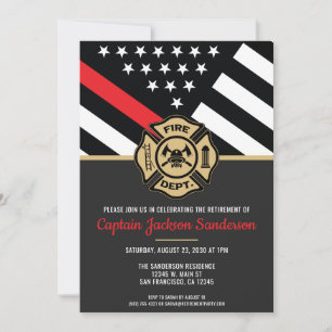 Invitation Retraite de pompier Département des pompiers Pompi