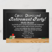 Invitation Retraite de professeur de tableau écartée par (Devant / Derrière)