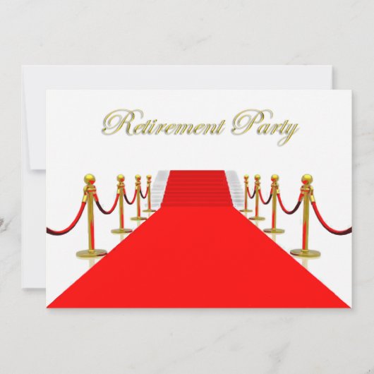 Invitation Retraite de tapis rouge (Devant)